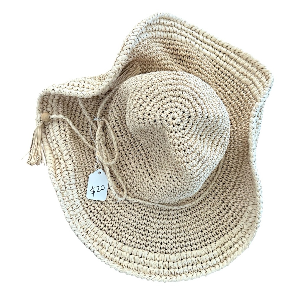 Banana Republic Woven Floppy Sun Hat 100% Paper